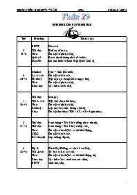 Giáo án dạy tuần 29 - Trường tiểu học Lãng Ngâm