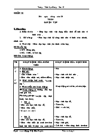 Giáo án lớp 5 tuần 20 - Trường Tiểu học Hương Sơn C