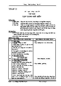 Giáo án lớp 5 tuần 22 - Trường Tiểu học Hương Sơn C