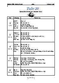 Giáo án Lớp 5 - Tuần 28 - Trường tiểu học Cát Lâm