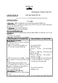 Giáo án Lớp 5 - Tuần 32 (tiết 30)