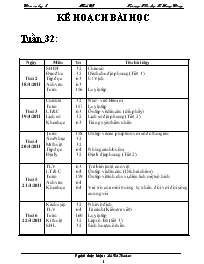 Giáo án Lớp 5 - Tuần 32 - Trường Tiểu học B Long Giang - Lê Bá Hoàng
