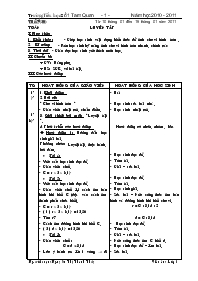 Giáo án 3 cột tuần 20