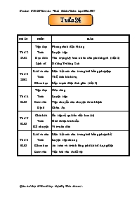 Giáo án dạy tuần 24 - Trường tiểu học Nguyễn Đình Chiểu