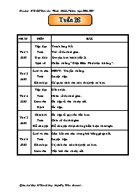 Giáo án dạy tuần 26 - Trường tiểu học Nguyễn Đình Chiểu