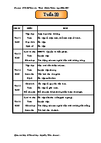 Giáo án dạy tuần 33 - Trường tiểu học Nguyễn 