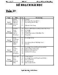 Giáo án lớp 5 tuần 19 - Trường Tiểu học B Long Giang