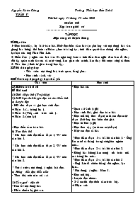 Giáo án dạy tuần 17 - Trường Tiểu học Bảo Sơn 1