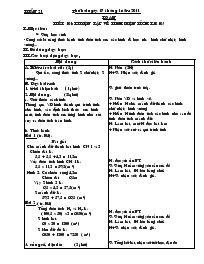 Giáo án dạy Tuần 21 - Khối lớp 5