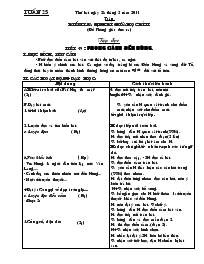 Giáo án dạy Tuần 25 - Khối lớp 5