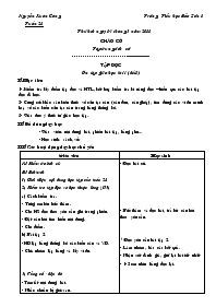 Giáo án dạy tuần 28 - Trường Tiểu học Bảo Sơn 1