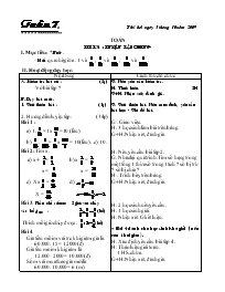 Giáo án dạy Tuần 7 - Khối lớp 5