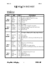 Giáo án Lớp 4 tuần 4 - Trường Tiểu học B Long Giang