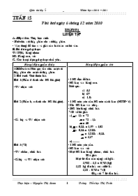 Giáo án Lớp 5 tuần 15 đến 21