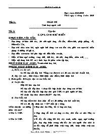 Giáo án Lớp 5 tuần 22 - Trường tiểu học Nguyễn Viết Xuân