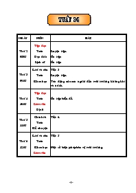 Giáo án tổng hợp tuần 34 Lớp 5