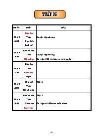 Giáo án tổng hợp tuần 35 Lớp 5