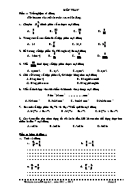 Bài thi giữa học kì lớp 5