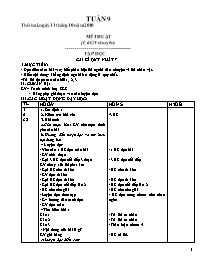 Giáo án các môn khối 5 - Tuần 9 năm 2010