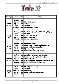 Giáo án khối 5 - Trường Tiểu học Quang Trung - Tuần 32