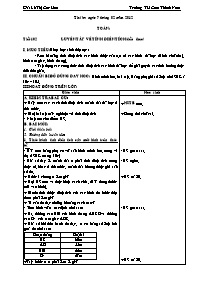 Giáo án Toán - Tiết 102: Luyện tập về tính diện tích (tiếp theo)