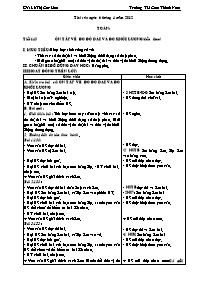 Giáo án Toán - Tiết 145: Ôn tập về đo độ dài và đo khối lượng (tiếp theo)