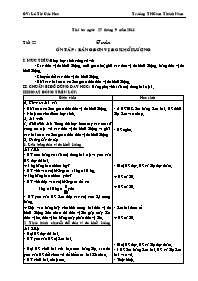 Giáo án Toán - Tiết 22: Ôn tập: Bảng đơn vị đ