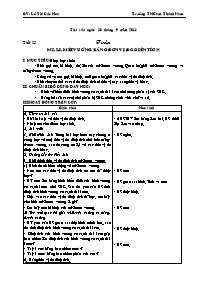 Giáo án Toán - Tiết 25: Mi-Li-mét vuông. bảng