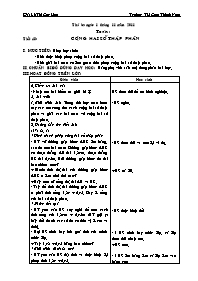 Giáo án Toán - Tiết 48: Cộng hai số thập phân