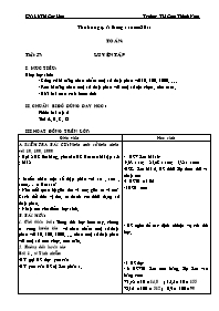 Giáo án Toán - Tiết 57: Luyện tập