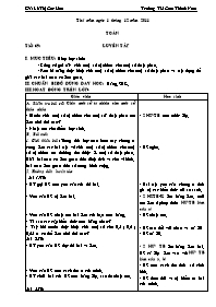 Giáo án Toán - Tiết 68: Luyện tập