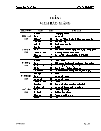 Thiết kế bài học các môn lớp 5 - Tuần 9 - Trường Tiểu học ĐaKao