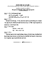 Đề kiểm tra khảo sát chất lượng học sinh giỏi tháng 2 môn Toán lớp 5