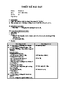 Giáo án lớp 2 môn Chính tả - Bé hoa