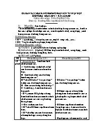 Giáo án Môn khoa học lớp 5 – Bài: Cao su