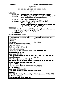 Kế hoạch dạy học các môn lớp 5 - Tuần 2