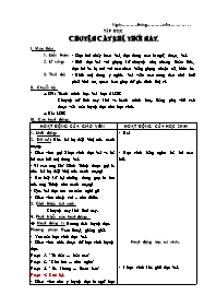 Thiết kế bài giảng khối 5 - Tuần 20